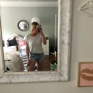 lightweight white tee